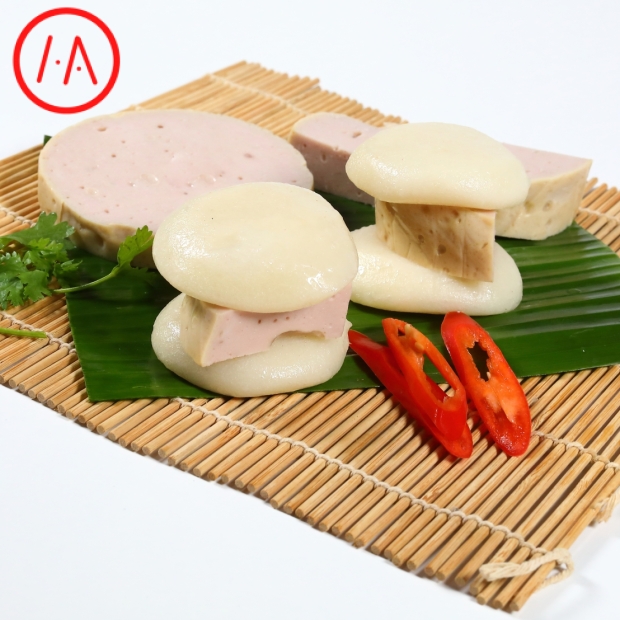 Bánh dày kẹp chả